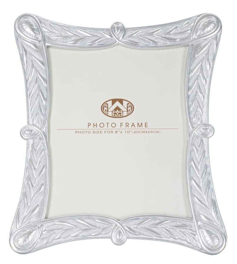 Rama foto decorativa din polirasina, Glam X Argintiu, 28,2 x 33 cm (1)