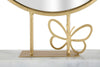 Oglinda decorativa din metal, Butterfly Auriu / Marmura, l30xH39,5 cm (2)