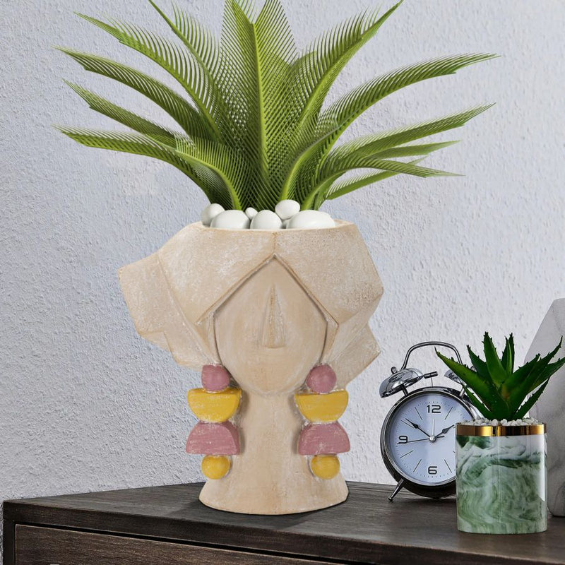 Vaza decorativa din polirasina, Elegant -A- Multicolor, L26xl19xH27 cm (5)