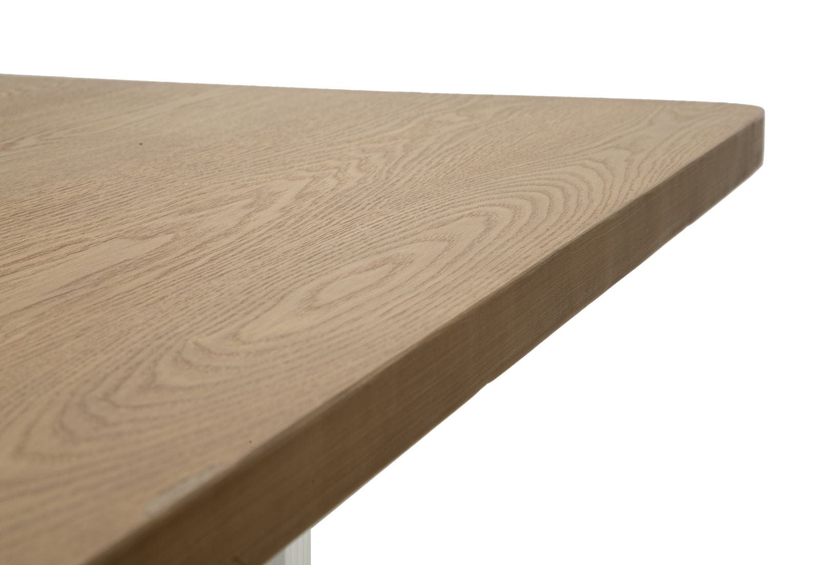 Masa dining din MDF si lemn, Tolosa Alb / Maro / Auriu, L180xl90xH76 cm (3)