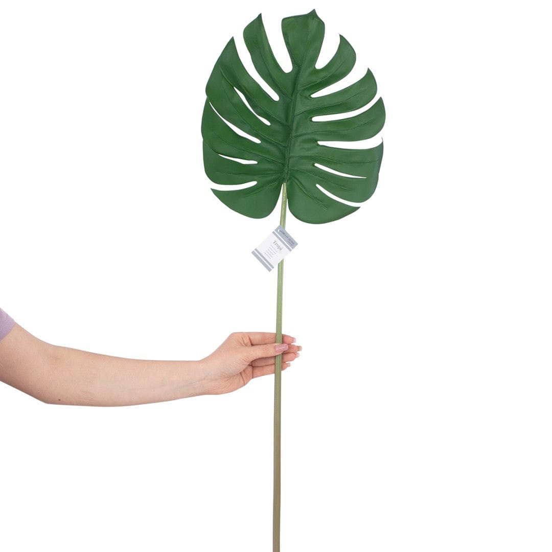 Set 10 frunze decorative artificiale, Tropi Verde, H85 cm (1)