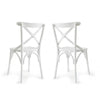 Set 2 scaune din lemn, Albero 19 Alb, l42xA45xH89 cm (1)