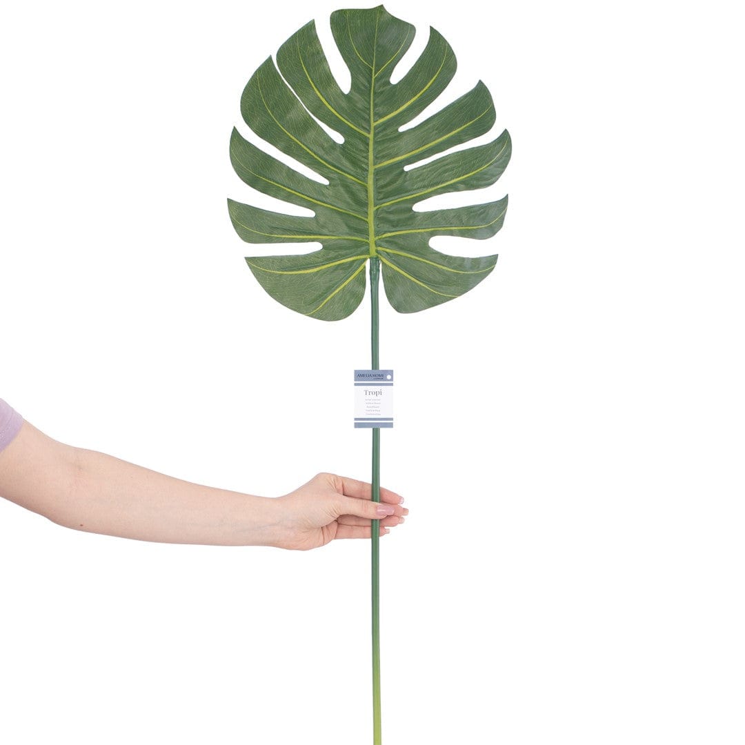Frunza decorativa artificiala, Tropi Verde, H80 cm