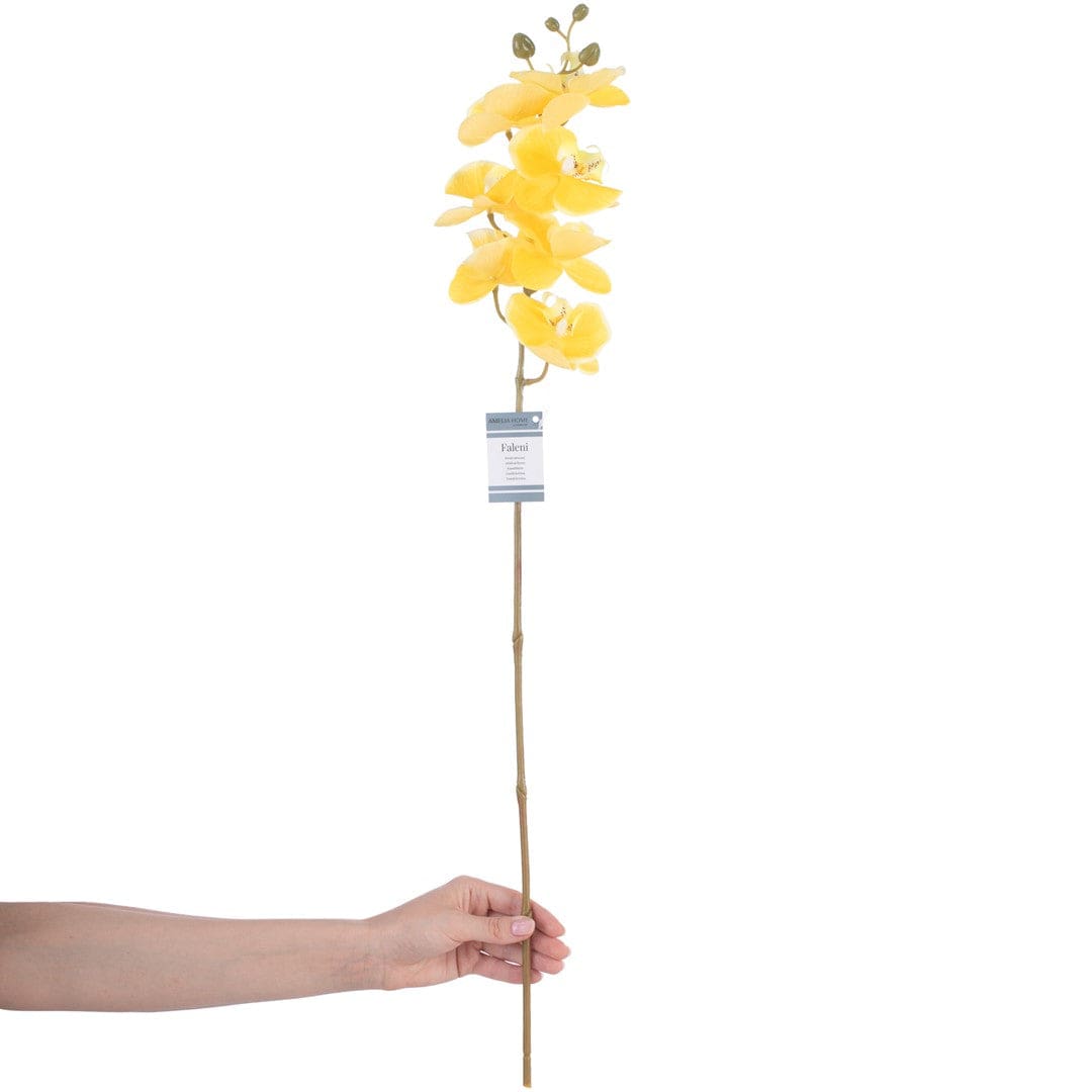 Fir floare artificiala, Faleni Galben, H76 cm