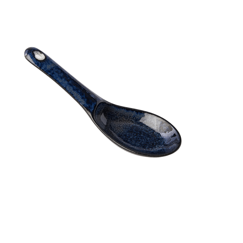Lingura din ceramica, Indigo Albastru, 15 cm