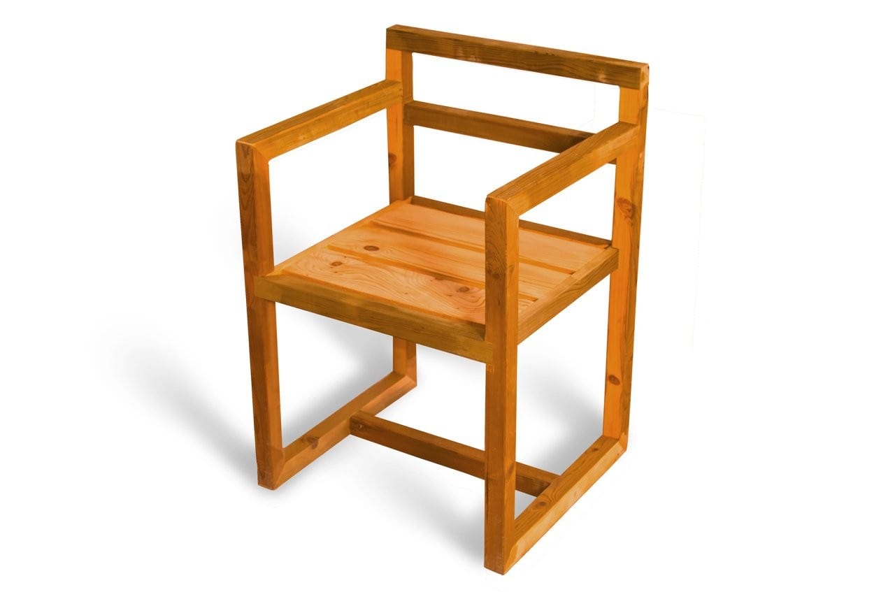 Scaun din lemn, Radom Nuc, l50xA50xH60 cm