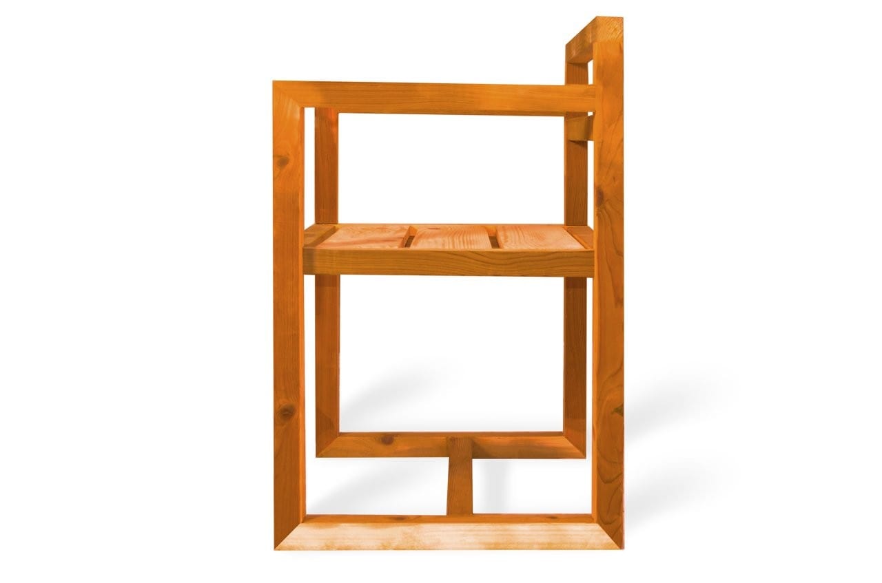 Scaun din lemn, Radom Nuc, l50xA50xH60 cm (1)