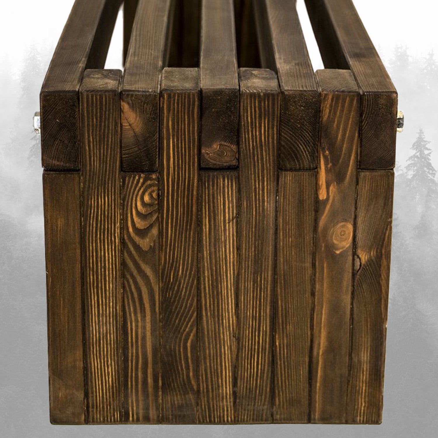 Banca din lemn, Delem Nuc, l170xA39xH40 cm (2)