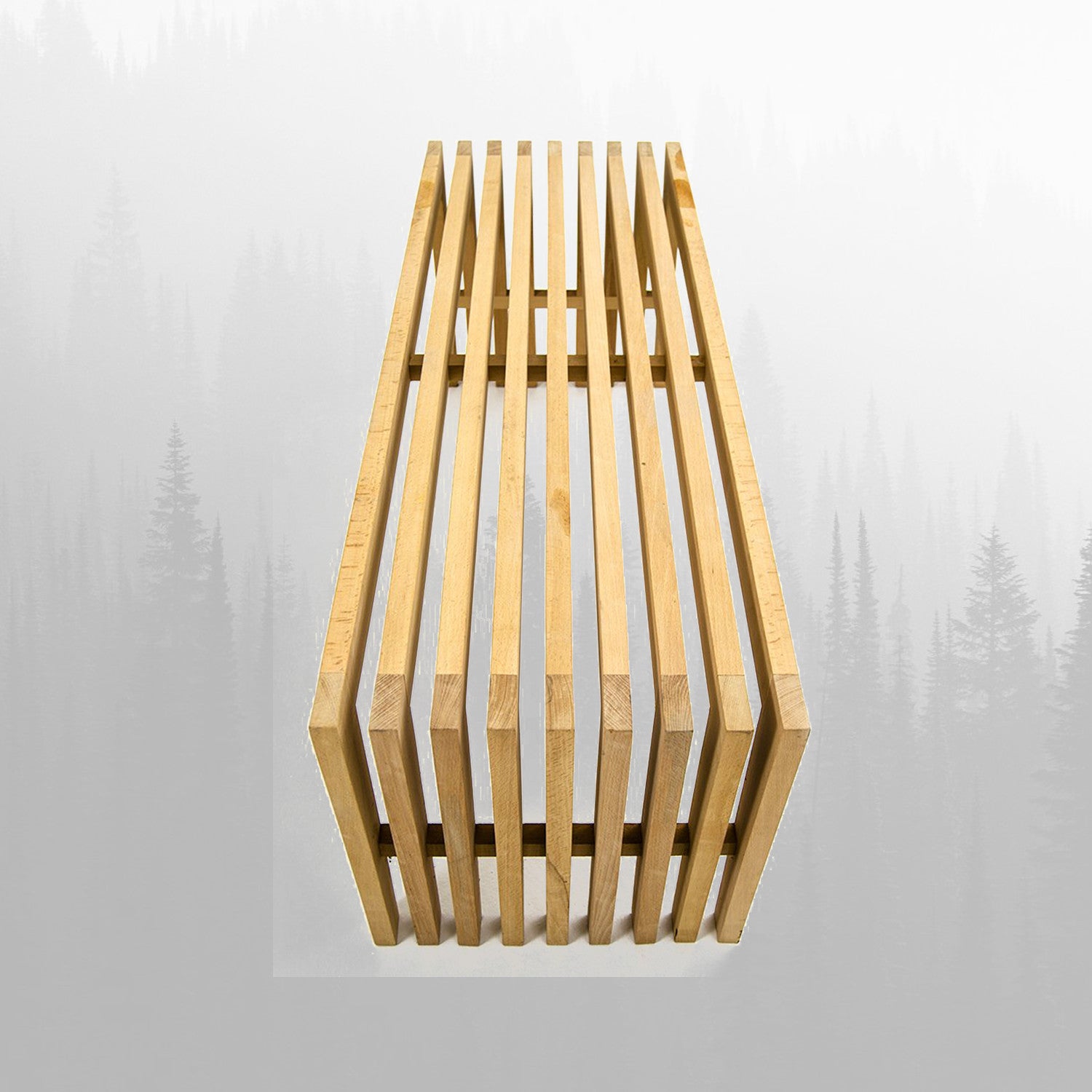 Banca din lemn, Gudas Medium Stejar, l120xA36xH45 cm (1)