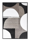 Tablou W-Frame Fabric F92 Alb / Negru, 82,6 x 122,6 cm