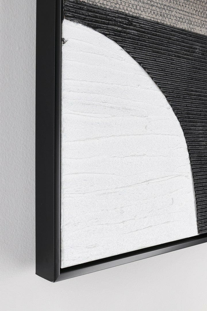 Tablou W-Frame Fabric F92 Alb / Negru, 82,6 x 122,6 cm (1)