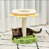 Ansamblu de joaca ajustabil pentru pisici, Cozy Verde / Bej deschis / Galben, Ø40,5xH52 cm (2)