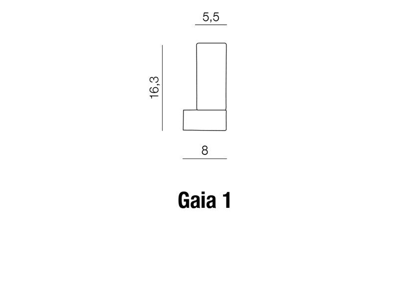 Aplica Gaia 1 Alb / Crom, AZ1604 (1)