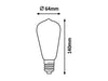 Bec Filament LED 1358 Amber (1)