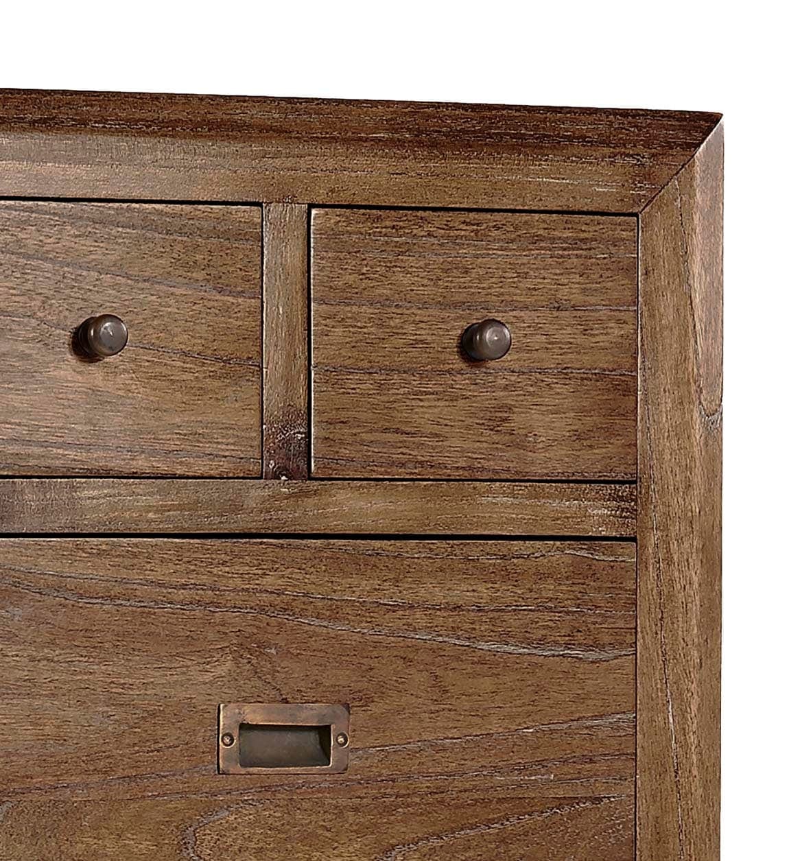 Cabinet din lemn cu 4 sertare, Sindor Natur, l55xA40xH125 cm (2)