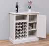 Cabinet din lemn de brad, cu 1 usa si suport sticle, Pasy PS579, Crem Inchis Vopsit P024, l90xA41xH90 cm (3)