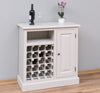 Cabinet din lemn de brad, cu 1 usa si suport sticle, Pasy PS579, Crem Inchis Vopsit P024, l90xA41xH90 cm (2)