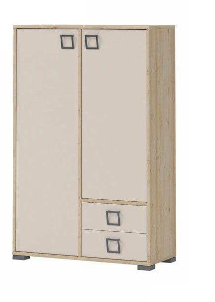 Cabinet din pal cu 2 sertare si 2 usi, pentru copii, Kiki K22 Large Fag, l86xA37xH134 cm (1)