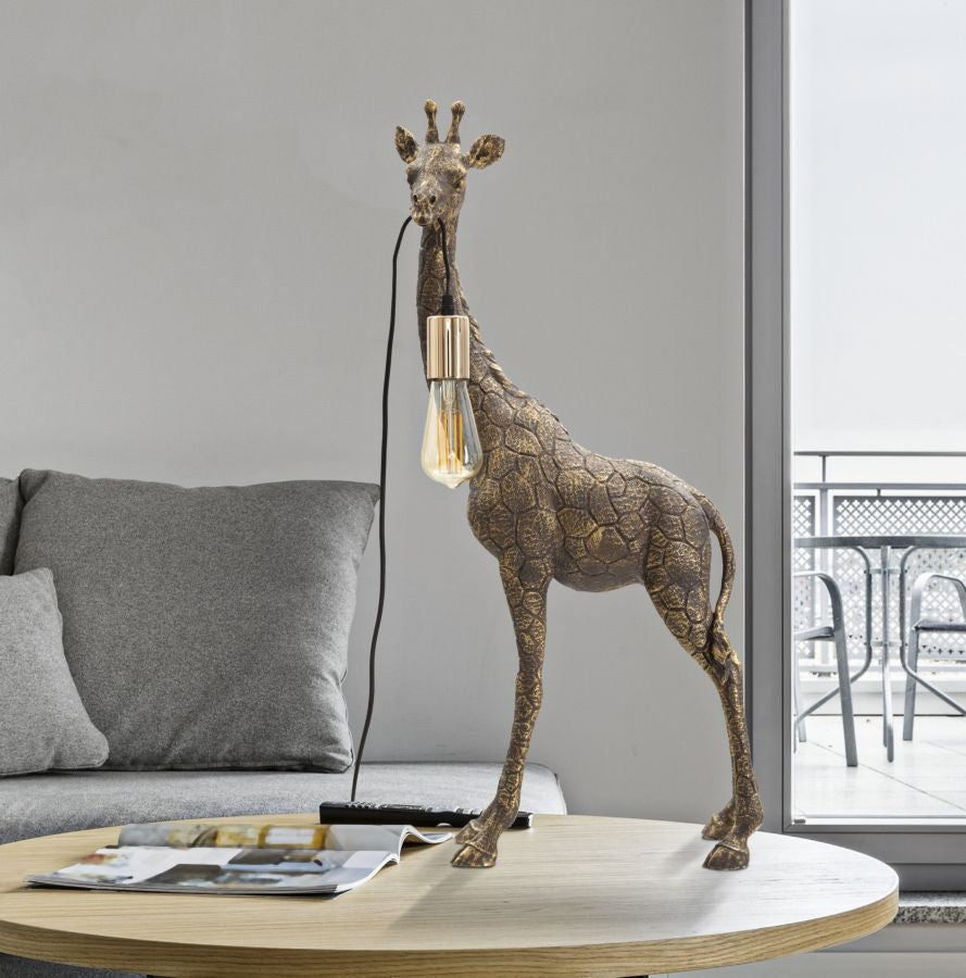 Lampa de birou Giraffe Auriu Antichizat