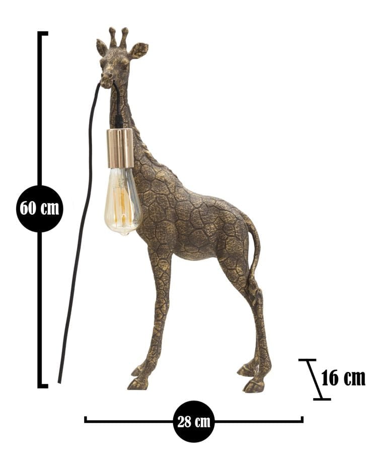 Lampa de birou Giraffe Small Auriu Antichizat (6)