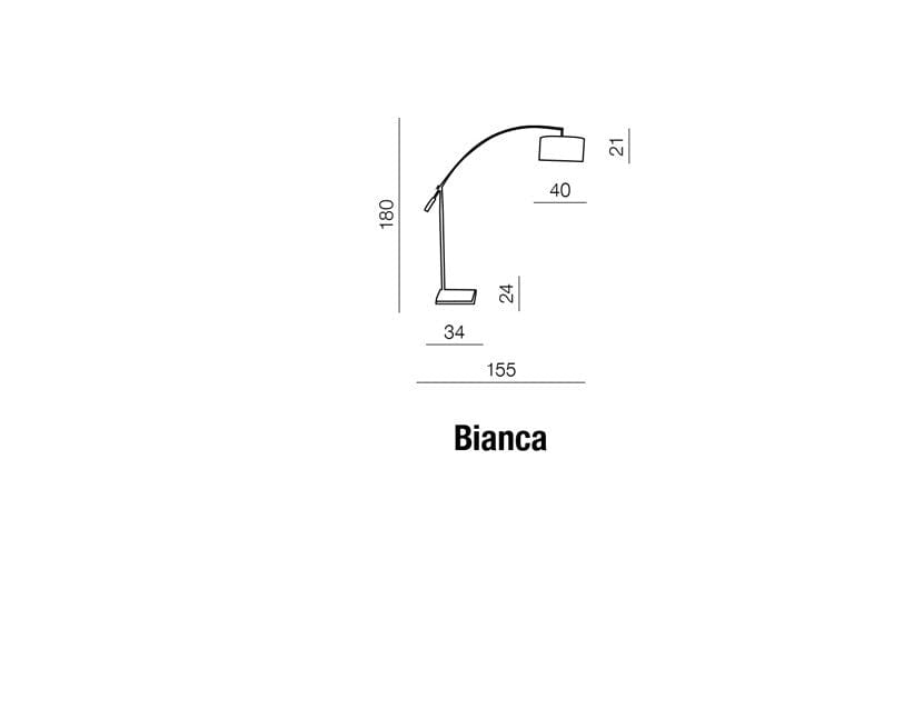 Lampadar Bianca Alb / Crom, AZ0005 (3)