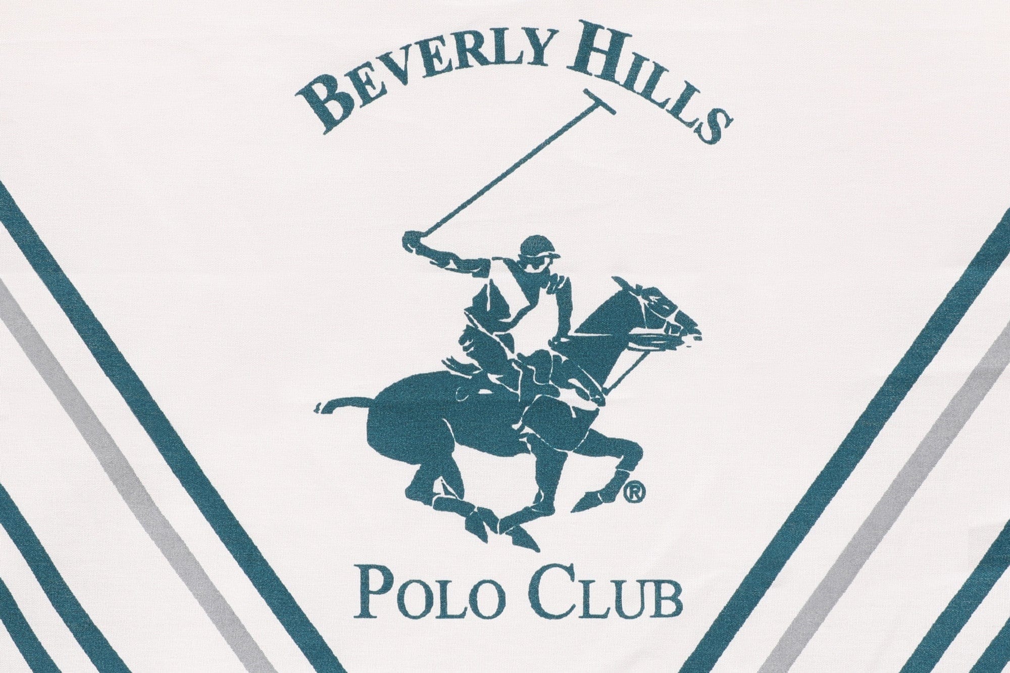 Lenjerie de pat din bumbac Ranforce, Beverly Hills Polo Club BHPC 025 Alb / Verde, 200 x 220 cm (3)