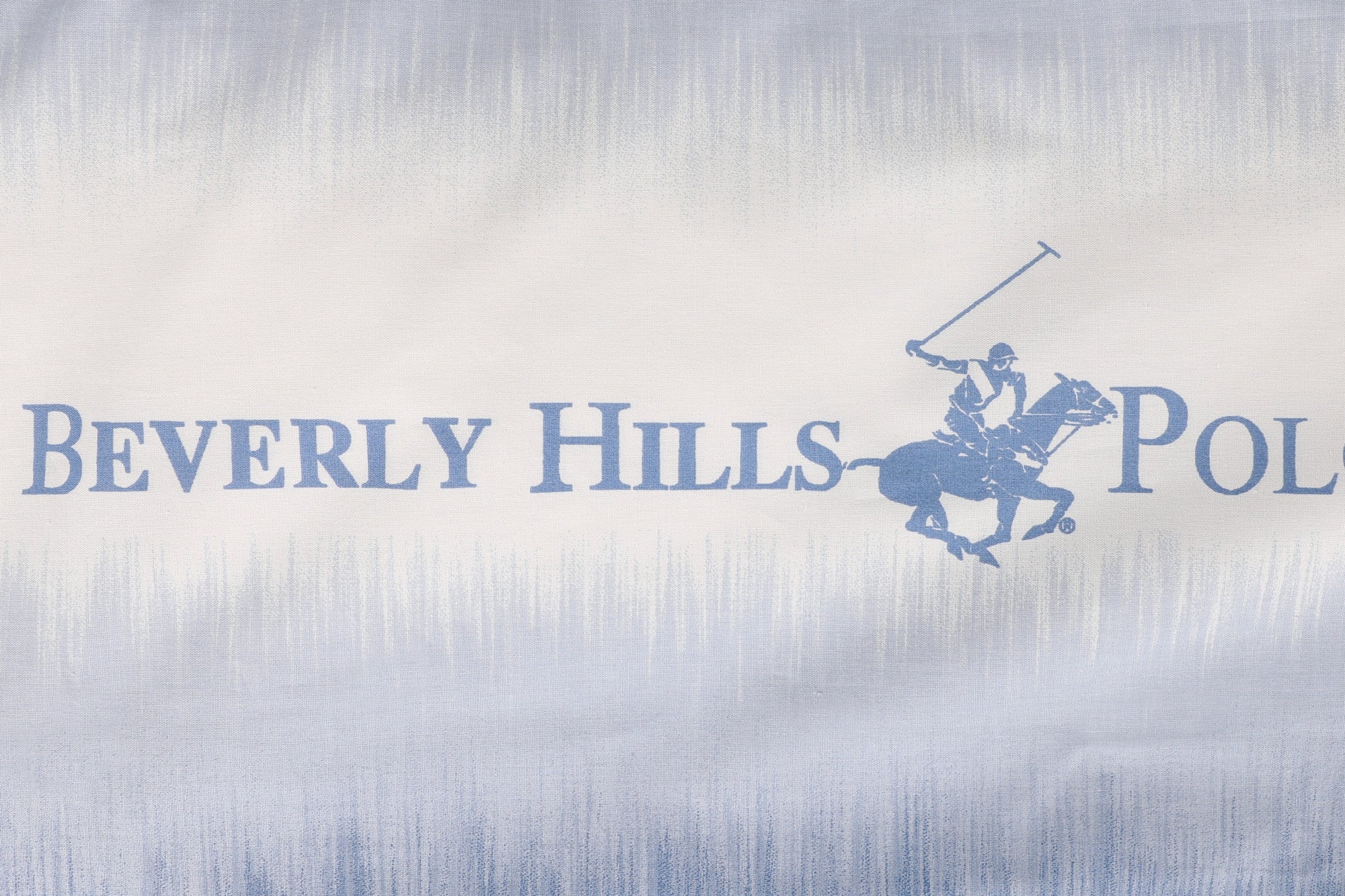 Lenjerie de pat din bumbac Ranforce, Beverly Hills Polo Club BHPC 030 Bleu / Alb, 160 x 220 cm (2)