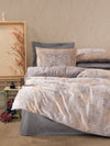Lenjerie de pat din bumbac Satinat Amentes Multicolor, 200 x 220 cm