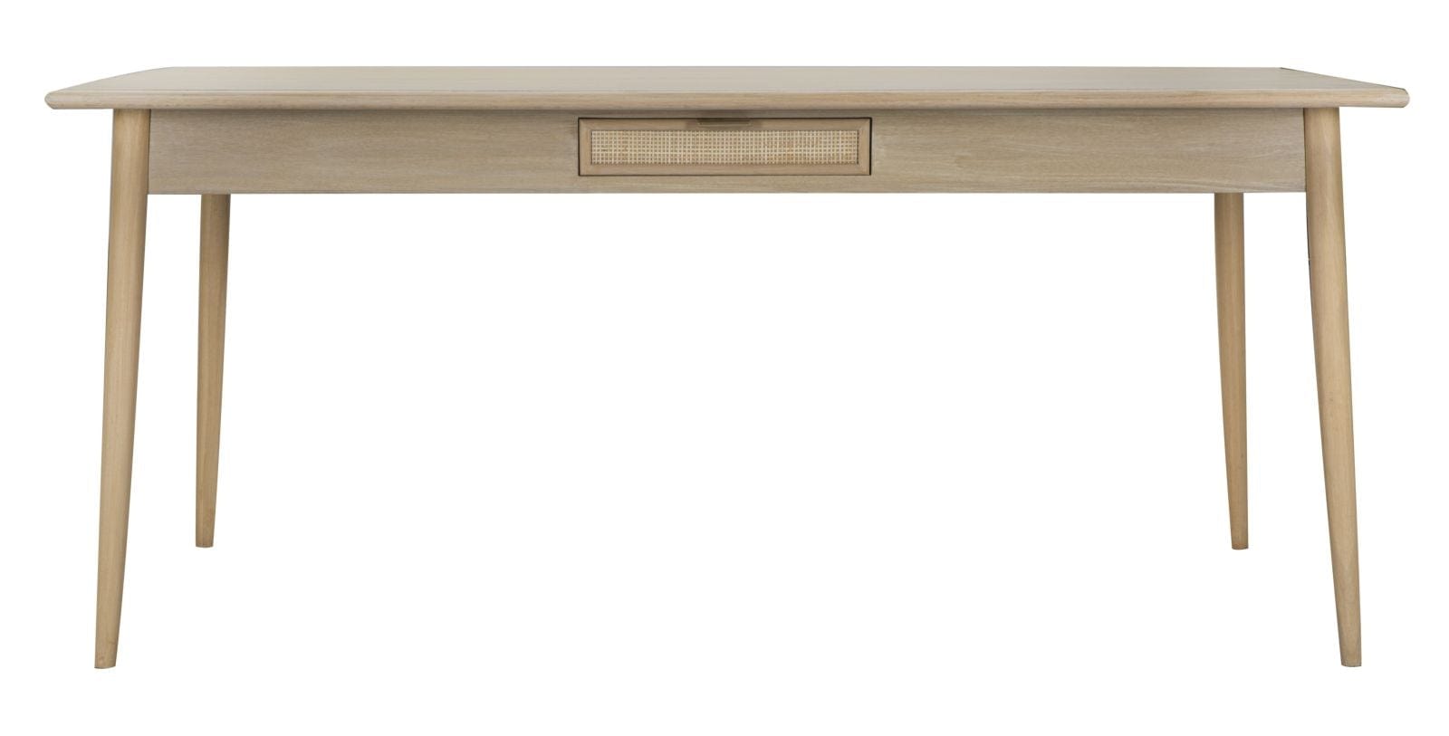 Masa din lemn si MDF, cu 2 sertare Paglia di Vienna Natural, L180xl90xH76 cm (1)