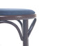 Taburet tapitat cu piele ecologica, cu picioare din lemn de fag 60 Wenge Blue, Ø 40,5xH46 cm (2)