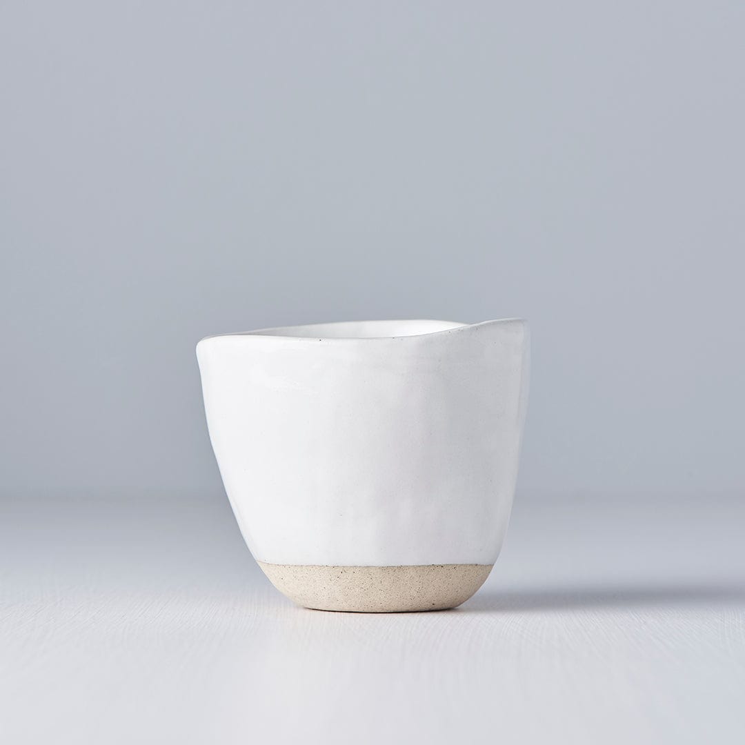 Pahar din ceramica, Lopsided Alb, 180 ml (3)