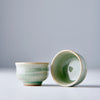 Pahar pentru sake, din ceramica, Celadon Verde, 35 ml (1)