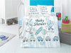 Set lenjerie pentru copii, din bumbac, 4 piese, Toys Multicolor, 100 x 150 cm