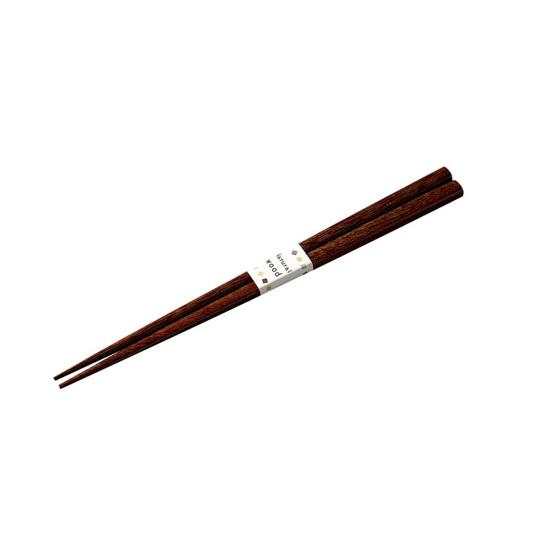 Set 2 betisoare japoneze, din lemn, Chopsticks Maro, 22,5 cm