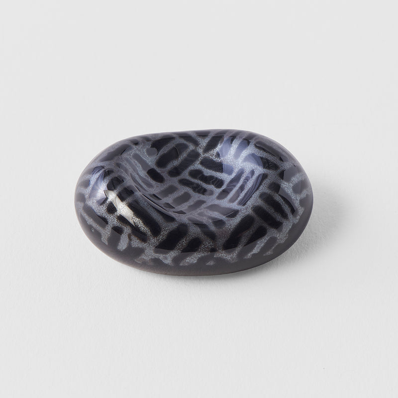 Suport pentru betisoare japoneze, din ceramica, Chopsticks Rest Negru, L4,5xl3x6 H1,5 cm (2)