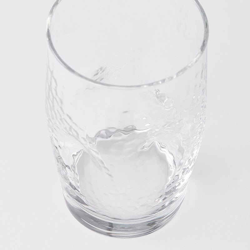 Pahar pentru apa din sticla, Dimpled Transparent, 320 ml (3)