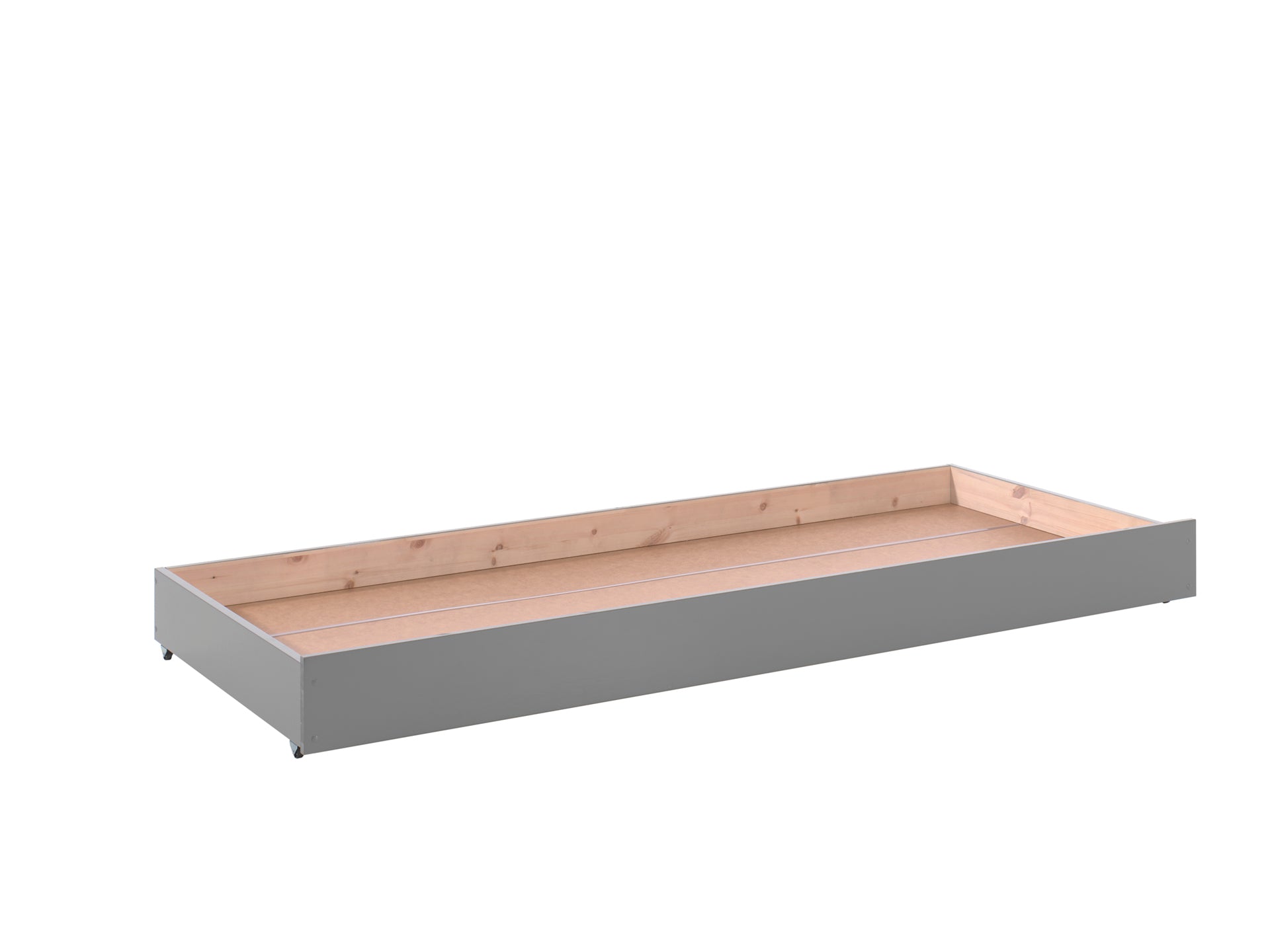 Sertar pat din lemn de pin, Pino Gri, l196xA93,8xH19,4 cm