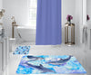 Set 2 covorase pentru baie antiderapante din poliester, Digital 59 Multicolor, 50 x 70 / 70 x 100 cm