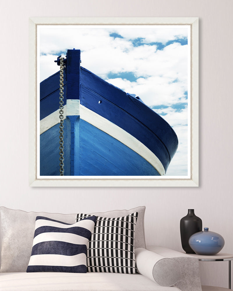 Tablou Framed Art Blue Boat (1)