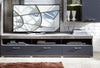 Set de mobila living din pal si MDF, 4 piese Krone I Grafit / Natur (5)