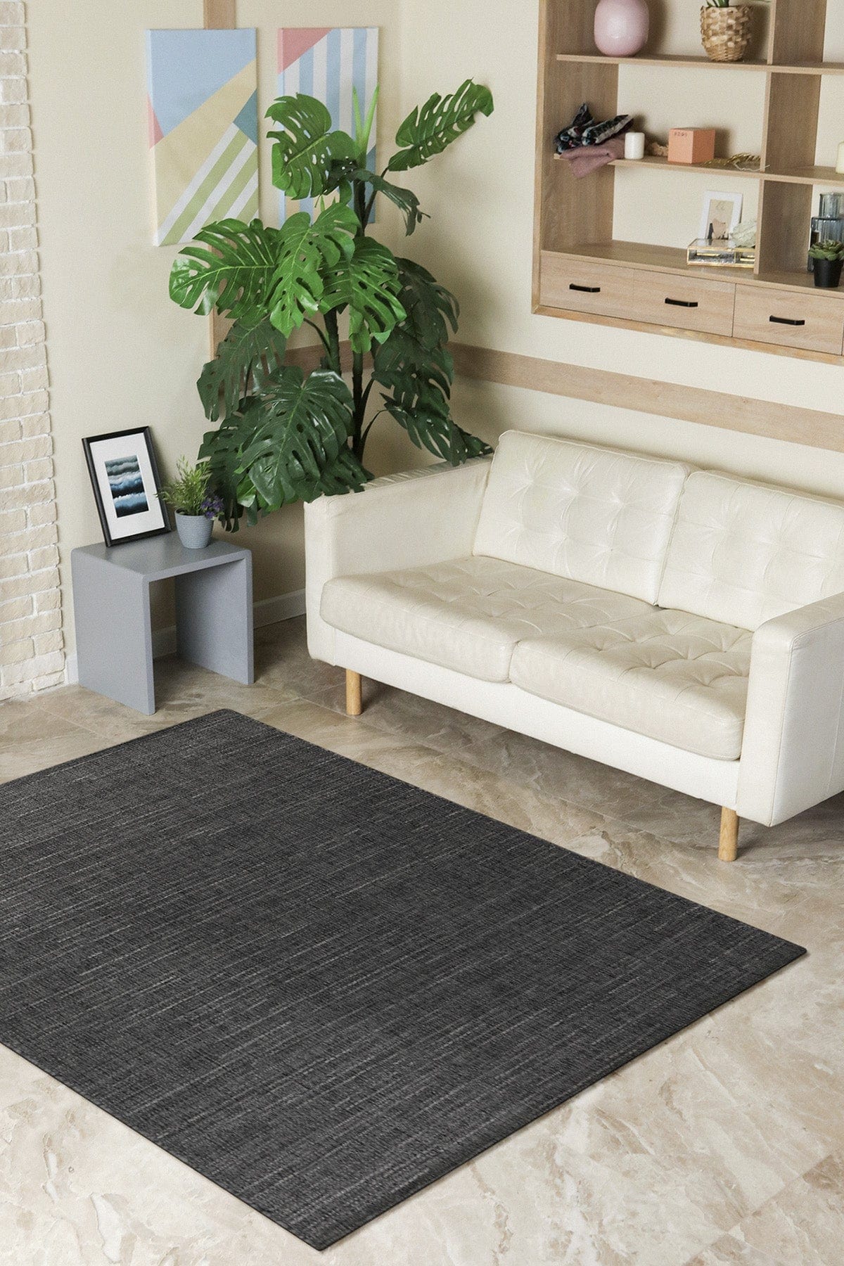Covor din PP Magic 02043A Gri / Antracit & OYOTR-RUG-MAGIC-02043A_Anthracite_LGrey_Anthracite