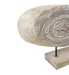 Decoratiune din lemn de albasia, Ethnic Carved Sun Natural, L50xl12xH32 cm (1)
