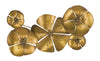 Decoratiune metalica de perete Flower A Auriu, l94xA6xH50 cm