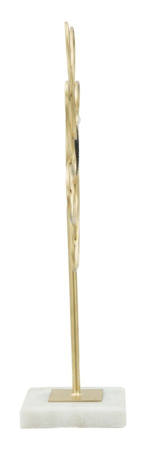 Decoratiune metalica Glam Daisy Auriu, l24xA10xH37,5 cm (1)