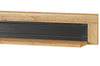 Etajera din pal Small Kama 34 Stejar / Negru, l119xA23xH23 cm (1)