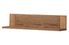 Etajera suspendata din pal si furnir Velvet 34 Small Stejar Rustic, l111xA25xH24 cm