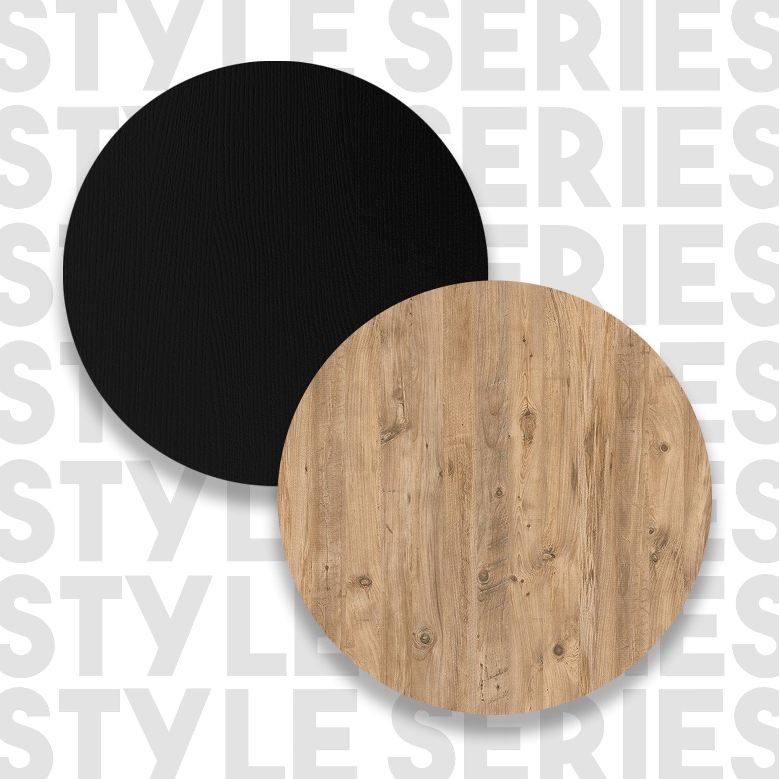 Masa de bar din pal, Style ST1-LA Negru / Natural, L120xl51,6xH101,8 cm (3)