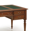 Masa de birou din lemn cu 5 sertare, Vintage Victorian Nuc, L160xl80xH79 cm (2)