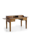 Masa de birou din lemn si furnir, cu 6 sertare, Star Nuc, L125xl70xH89 cm (1)