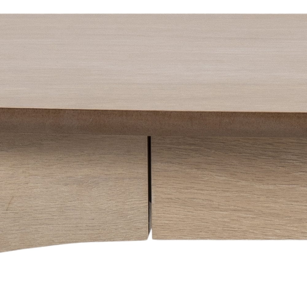 Masa de birou din lemn si furnir, cu 1 sertar, Woodstock Stejar Deschis, L105xl45xH74 cm (7)